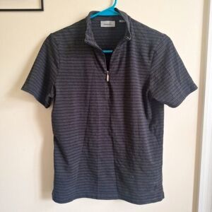 Ashworth Top Zip Closure Golf Polo Shirt Size Medium